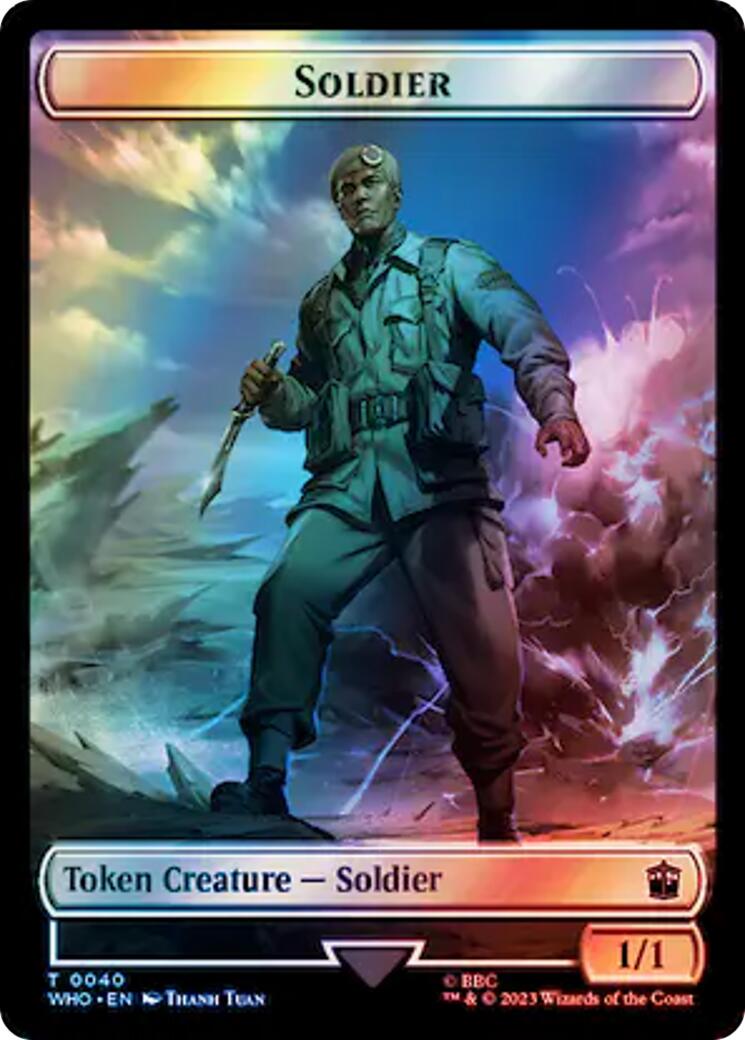 Soldier // Mark of the Rani Double-Sided Token (Surge Foil) [WHO - 40 // 47]