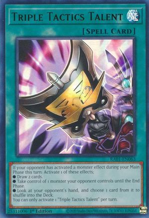 Triple Tactics Talent (UR) [RA01 - RA01-EN063]