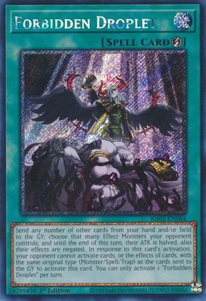 Forbidden Droplet (Platinum Secret Rare) [RA01 - RA01-EN064]