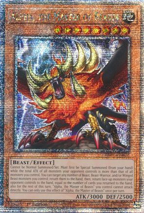 Alpha, the Master of Beasts (Quarter Century Secret Rare) [RA01 - RA01-EN022]