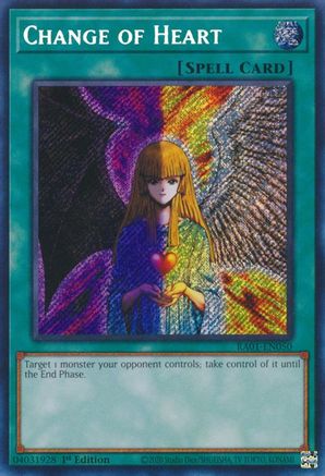 Change of Heart (Secret Rare) [RA01 - RA01-EN050]
