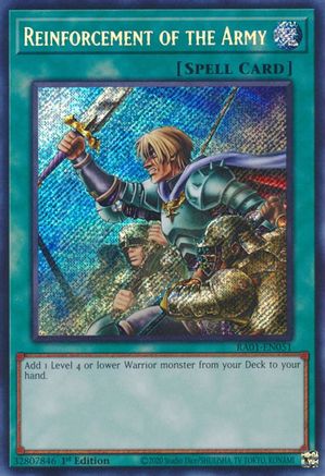 Reinforcement of the Army (Secret Rare) [RA01 - RA01-EN051]