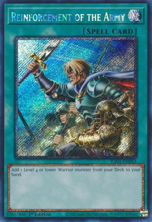 Reinforcement of the Army (Platinum Secret Rare) [RA01 - RA01-EN051]