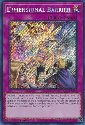 Dimensional Barrier (Platinum Secret Rare) [RA01 - RA01-EN072]