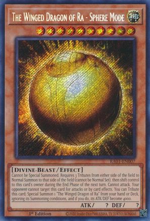 The Winged Dragon of Ra - Sphere Mode (Secret Rare) [RA01 - RA01-EN007]