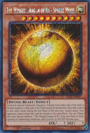 The Winged Dragon of Ra - Sphere Mode (Platinum Secret Rare) [RA01 - RA01-EN007]