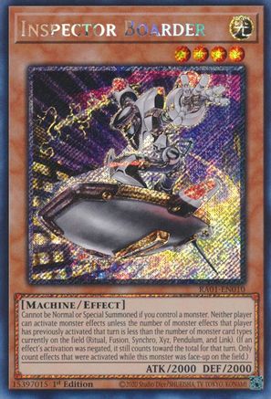 Inspector Boarder (Platinum Secret Rare) [RA01 - RA01-EN010]