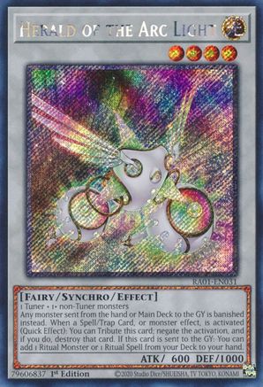 Herald of the Arc Light (Platinum Secret Rare) [RA01 - RA01-EN031]