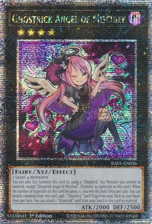 Ghostrick Angel of Mischief (Quarter Century Secret Rare) [RA01 - RA01-EN036]