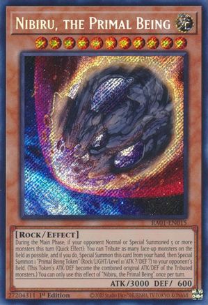 Nibiru, the Primal Being (Secret Rare) [RA01 - RA01-EN015]