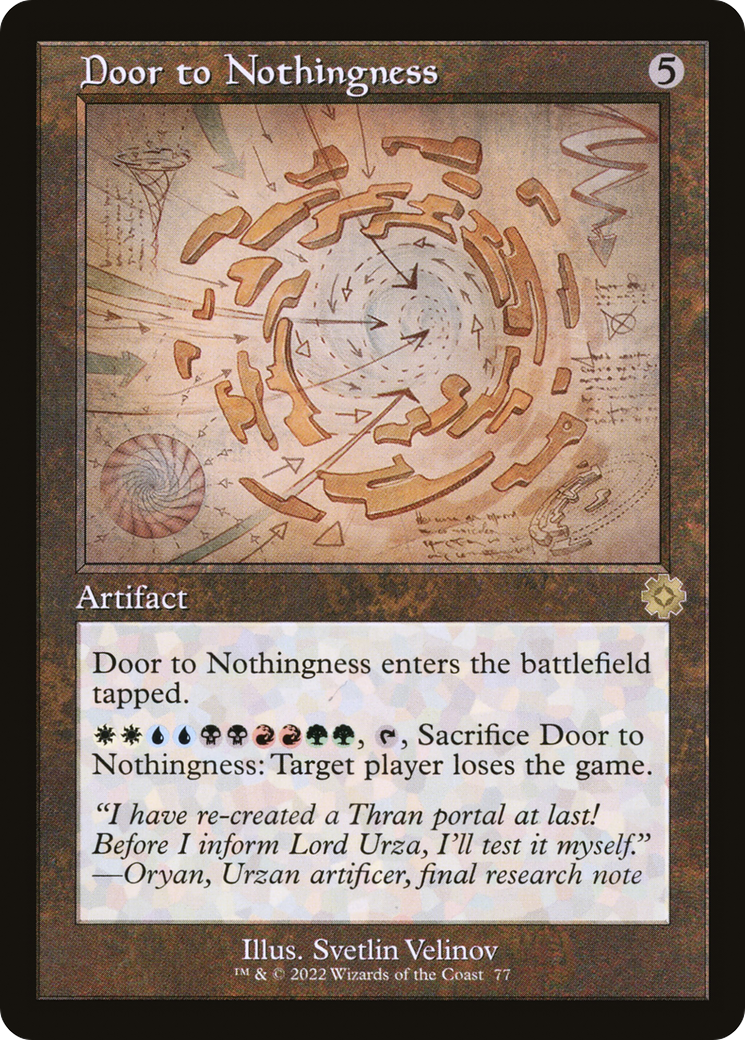 Door to Nothingness (Schematic) [BRR - 77]