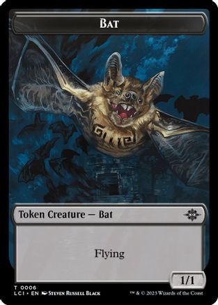 Bat // Vampire (0004) Double-Sided Token (LCI-6 // 4) - The Lost Caverns of Ixalan