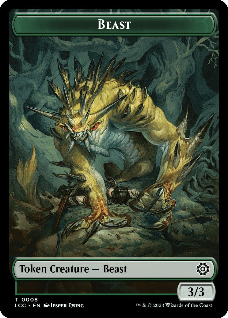 Beast // Merfolk (0003) Double-Sided Token [LCC - 8 // 3]