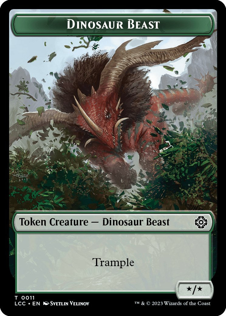 Dinosaur Beast // Dinosaur Double-Sided Token [LCC - 11 // 10]