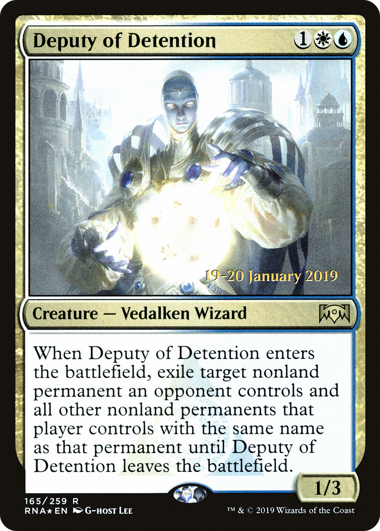 Deputy of Detention (PRE-165) - Ravnica Allegiance Promos Foil