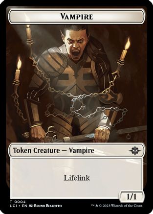 Vampire // Spirit Double-Sided Token (LCI-4 // 14) - The Lost Caverns of Ixalan Foil