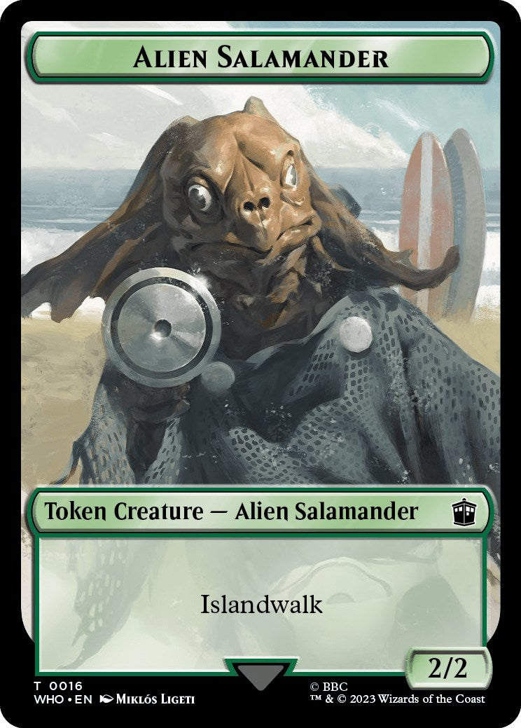 Alien Salamander // Mutant Double-Sided Token [WHO - 16 // 18]