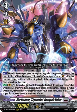 Blue Deathster, "Skyrendriver" Avantgarda Richter [D-BT13 - D-BT13/008EN]