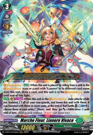 Marche Fleur, Lianorn Vivace (D-BT13/014EN) - D-BT13: Flight of Chakrabarthi