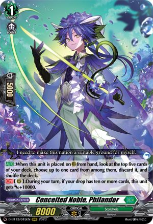 Conceited Noble, Philander [D-BT13 - D-BT13/015EN]