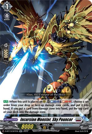 Incursion Monster, Sky Pouncer [D-BT13 - D-BT13/027EN]