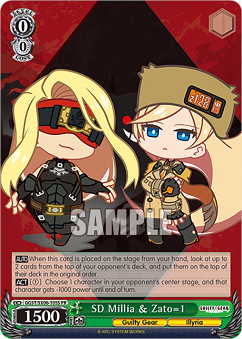 SD Millia & Zato=1 (Foil) [GGST - GGST/SX06-105S PR]
