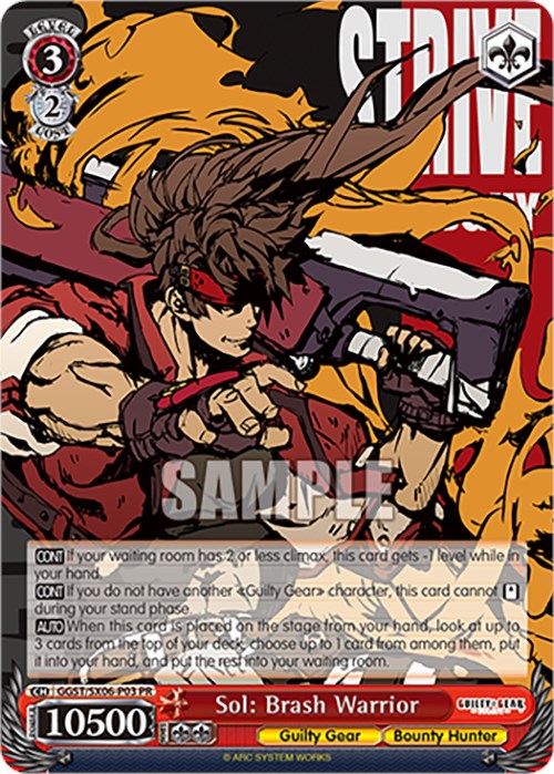 Sol: Brash Warrior [GGST - GGST/SX06-P03 PR]