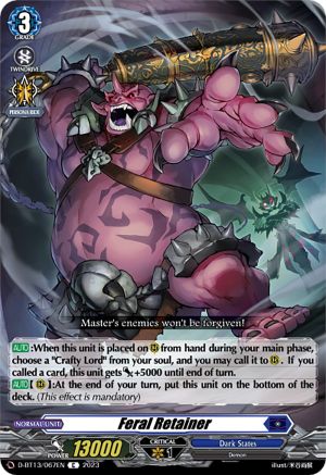 Feral Retainer [D-BT13 - D-BT13/067EN]