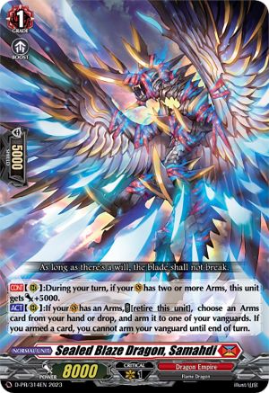 Sealed Blaze Dragon, Samahdi (D-PR/314EN) - D Promo Cards