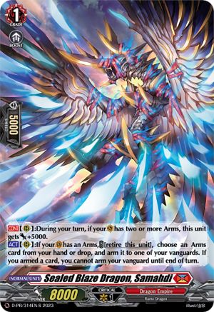 Sealed Blaze Dragon, Samahdi (Foil) (D-PR/314EN-S) - D Promo Cards
