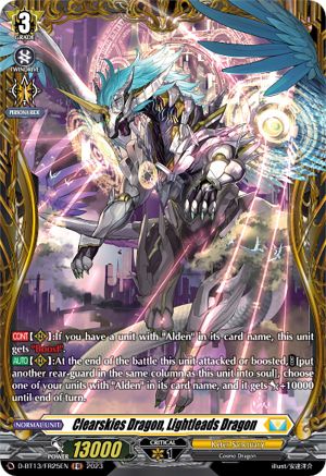 Clearskies Dragon, Lightleads Dragon (FR) (D-BT13/FR25EN) - D-BT13: Flight of Chakrabarthi