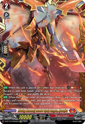Blazing Heavenly Render Equip Dragon, Aparajea (FFR) [D-BT13 - D-BT13/FRR03EN]