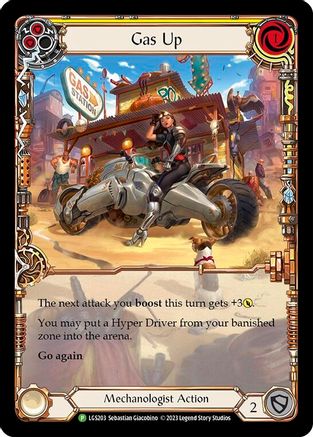 Gas Up - LGS203 (LGS203) - Flesh and Blood: Promo Cards Rainbow Foil