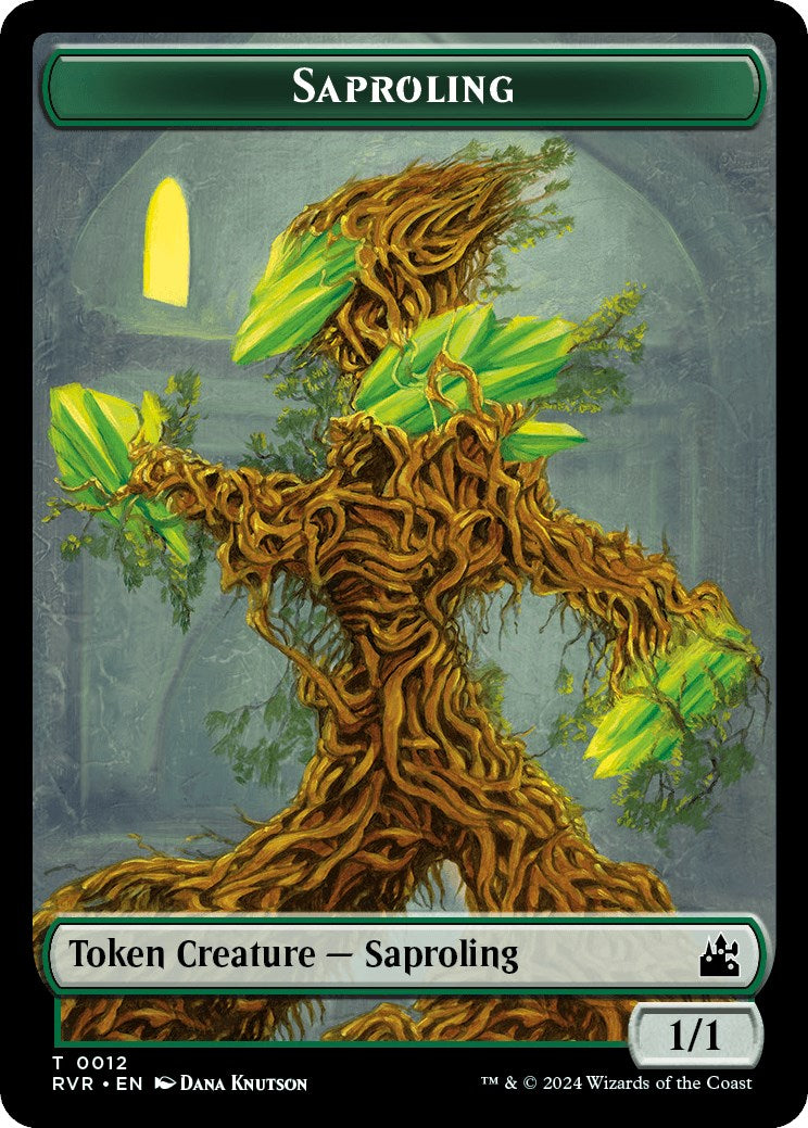 Saproling // Sphinx Double-Sided Token [RVR - 12 // 17]