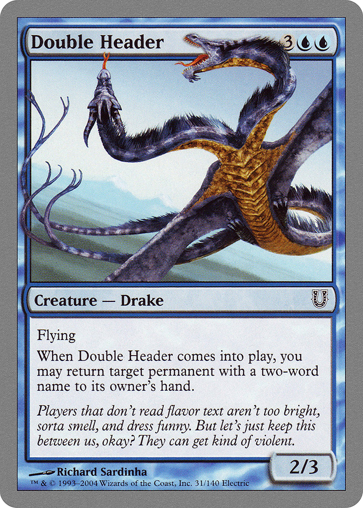 Double Header [UNH - 31]