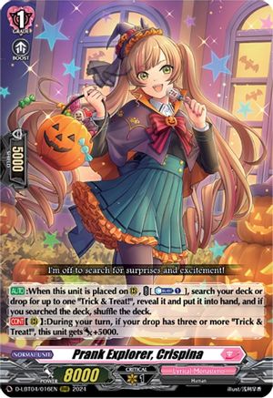 Prank Explorer, Crispina (D-LBT04/016EN) - D-LBT04: Lyrical Monasterio ~Trick or Trick!~