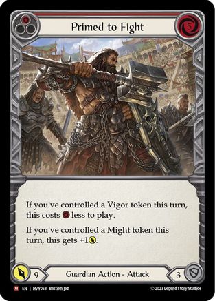 Primed to Fight (HVY058) - Heavy Hitters Rainbow Foil