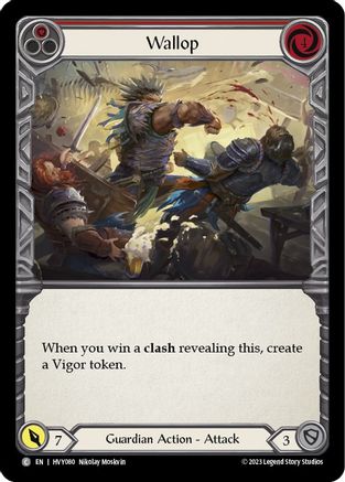 Wallop (Red) (HVY080) - Heavy Hitters Rainbow Foil