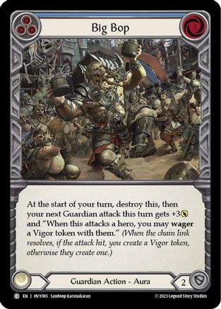 Big Bop (Blue) (HVY085) - Heavy Hitters Rainbow Foil