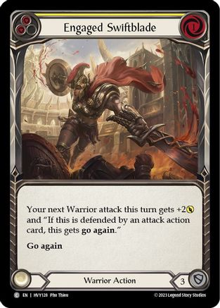 Engaged Swiftblade (Yellow) (HVY128) - Heavy Hitters