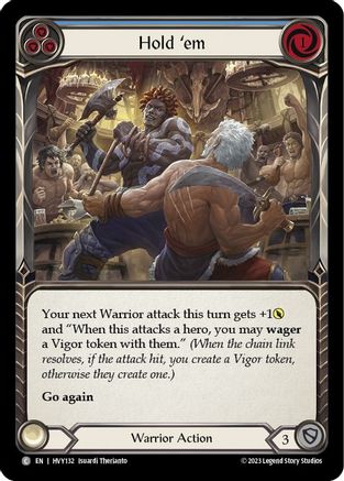 Hold 'em (Blue) (HVY132) - Heavy Hitters Rainbow Foil