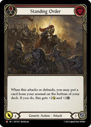 Standing Order (HVY210) - Heavy Hitters Rainbow Foil
