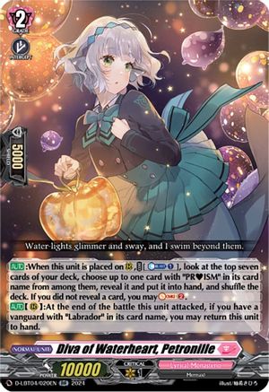Diva of Waterheart, Petronille (D-LBT04/020EN) - D-LBT04: Lyrical Monasterio ~Trick or Trick!~