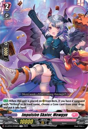 Impulsive Skater, Mewgyn (D-LBT04/039EN) - D-LBT04: Lyrical Monasterio ~Trick or Trick!~