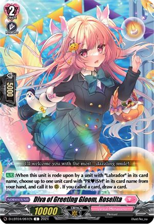 Diva of Greeting Gloom, Roselita (D-LBT04/061EN) - D-LBT04: Lyrical Monasterio ~Trick or Trick!~