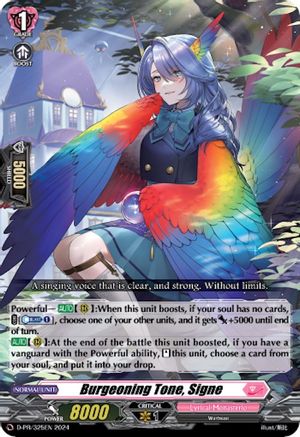 Burgeoning Tone, Signe [D-PR - D-PR/325EN]