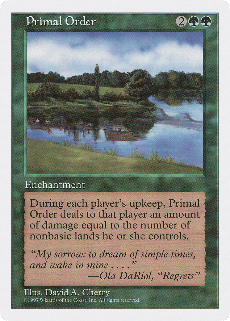 Primal Order [5ED - N/A]