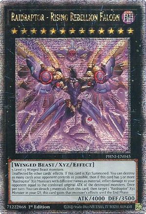 Raidraptor - Rising Rebellion Falcon (Quarter Century Secret Rare) [PHNI - PHNI-EN045]