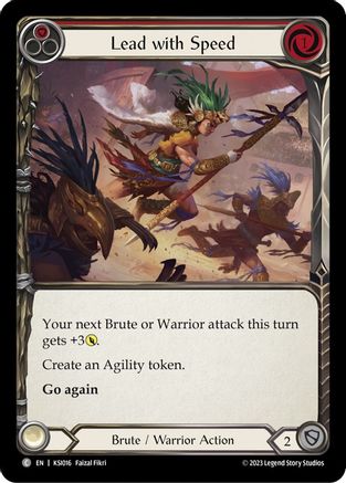 Lead with Speed (Red) (KSI016) - Blitz Deck: Heavy Hitters - Kassai