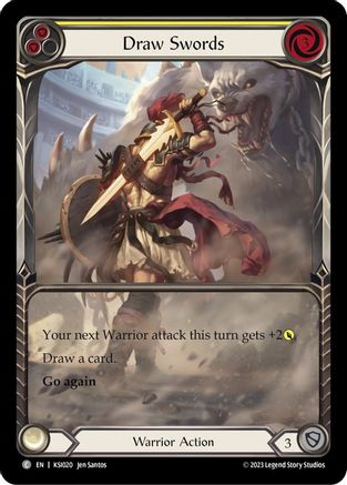 Draw Swords (Yellow) (KSI020) - Blitz Deck: Heavy Hitters - Kassai